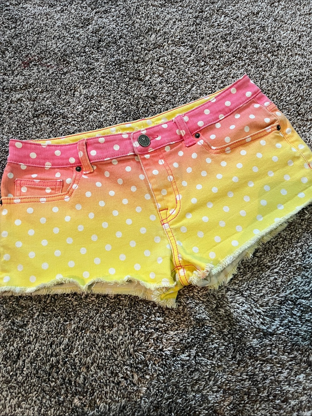BOGO FREE VS Dip Dye Boyfriend Denim Shorts Cheeky Shortie Shorts Daisy Dukes